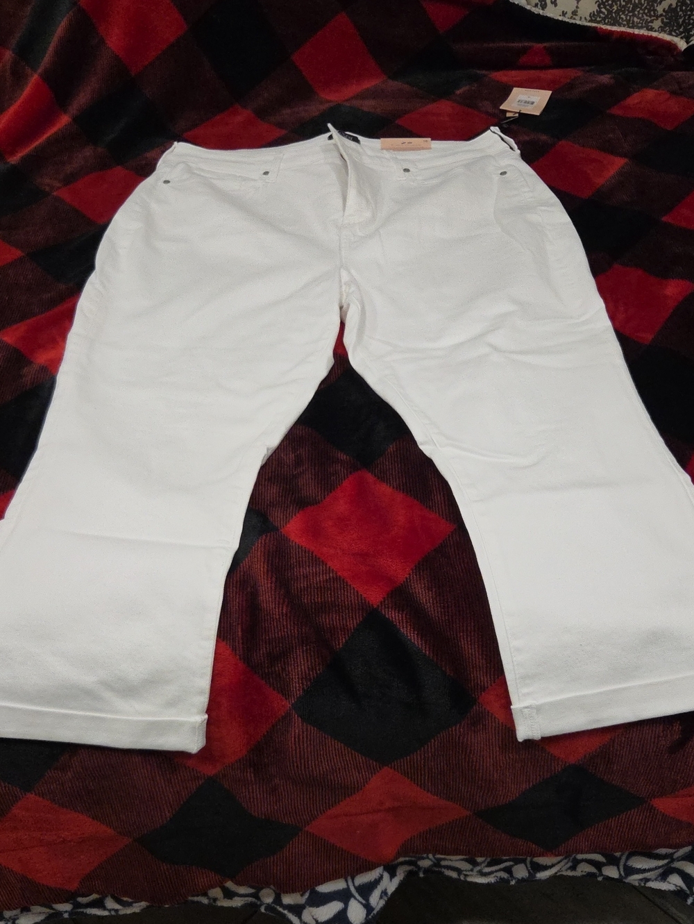 NYDJ White Cropped Ankle Jeans - Classic Five-Pocket
